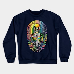 Rainbow Pride Skull Crewneck Sweatshirt